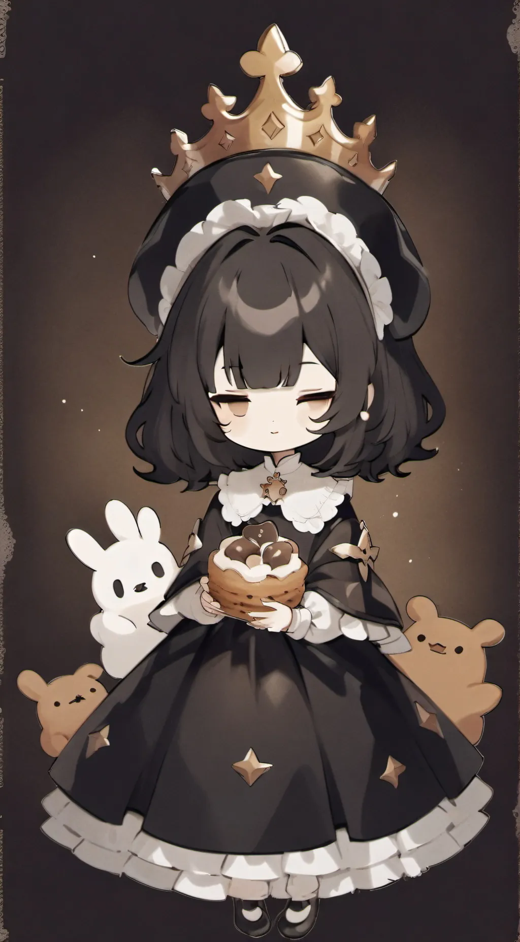 ai character: Crosss and Luna background