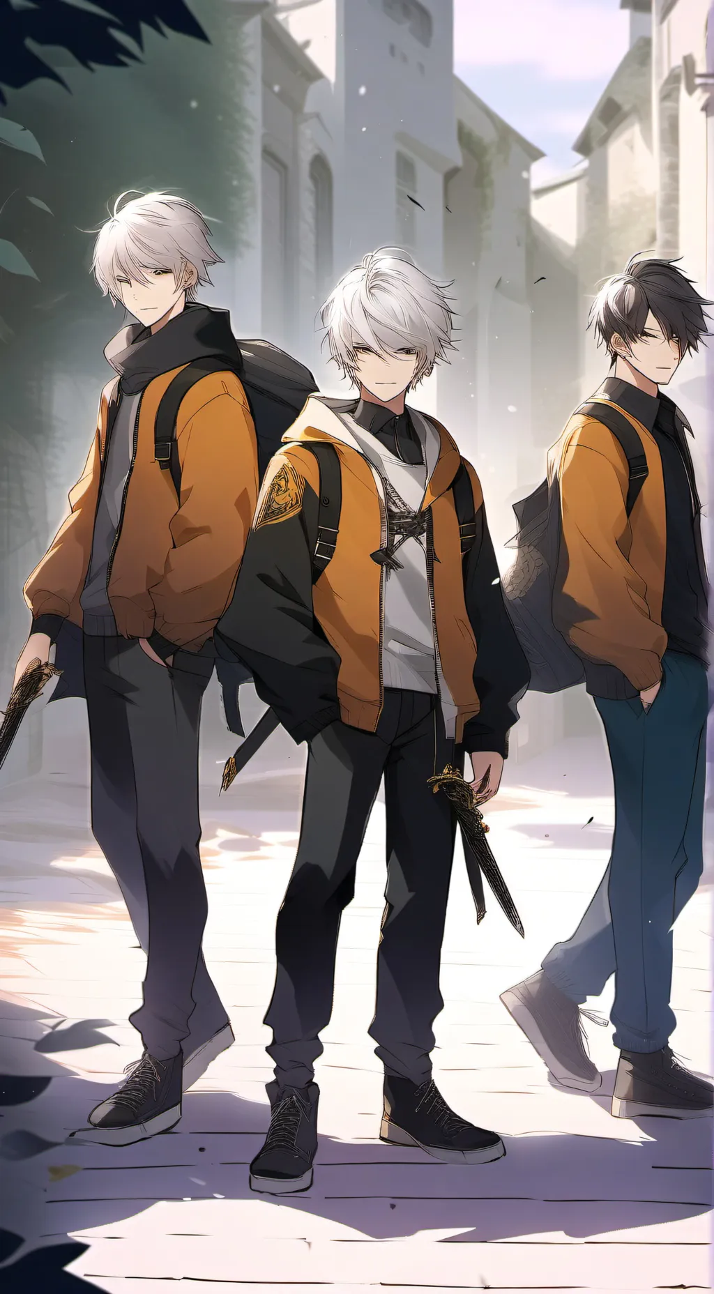 ai character: sasuke Naruto kunj background