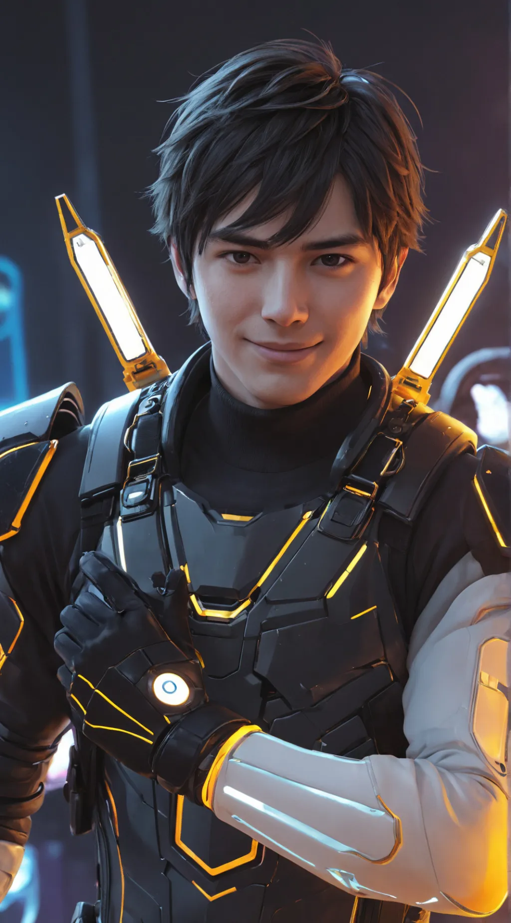 ai character: RobloxianGlovestrk background