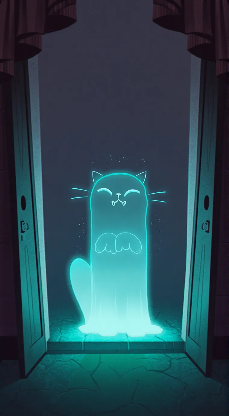 ai character: fine her cat😥 background