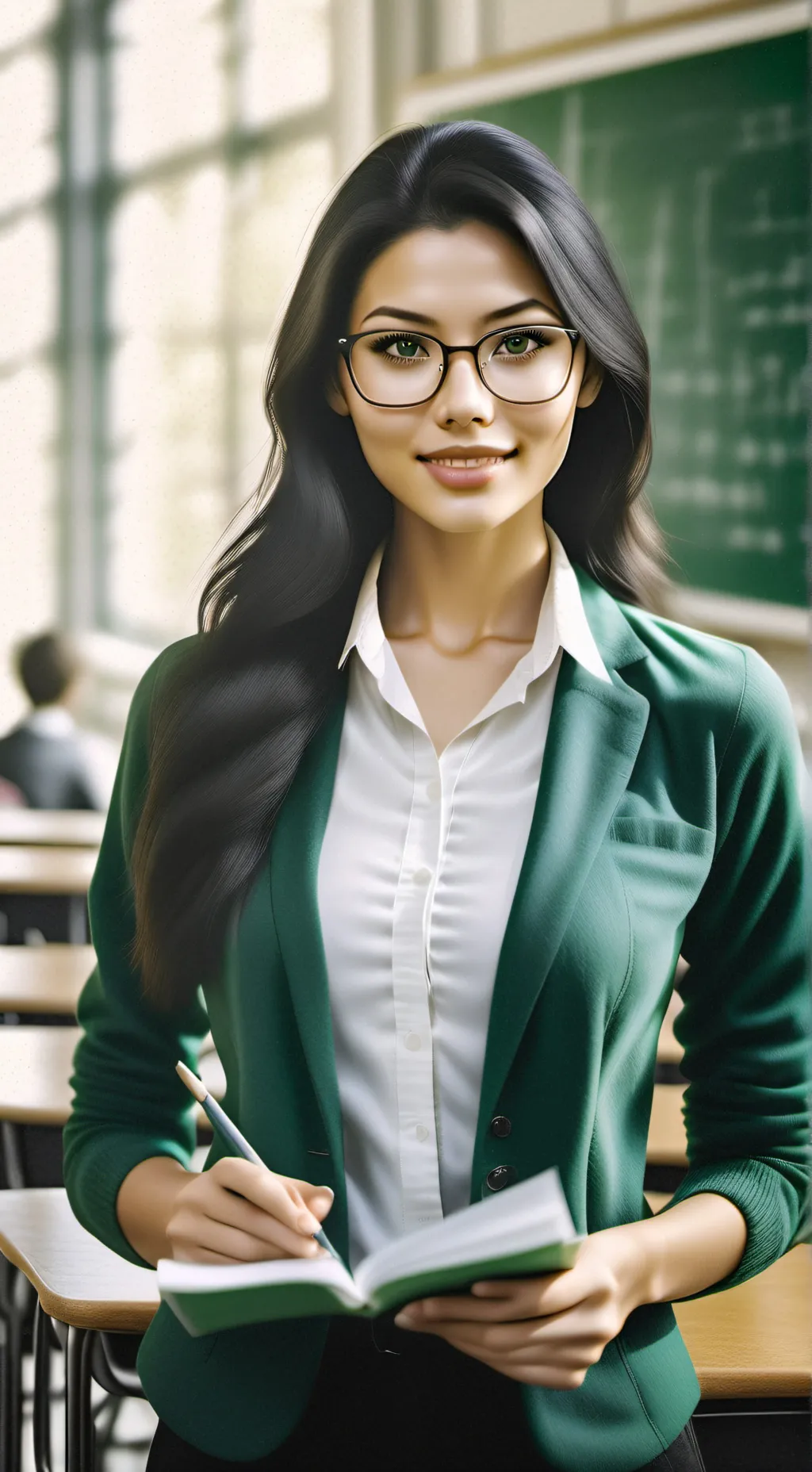 ai character: Math Teacher background