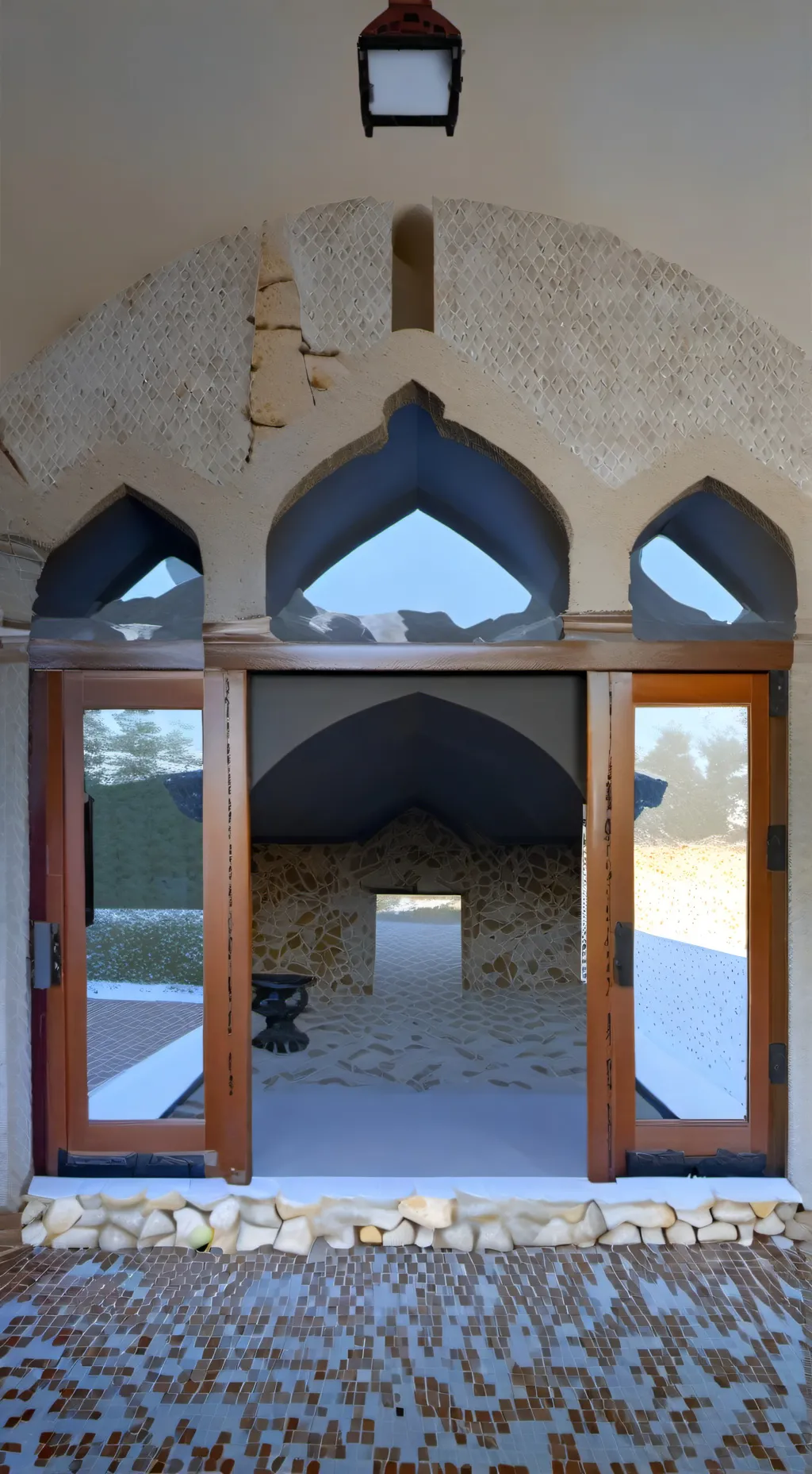 ai character: Indo x gigantosaur background