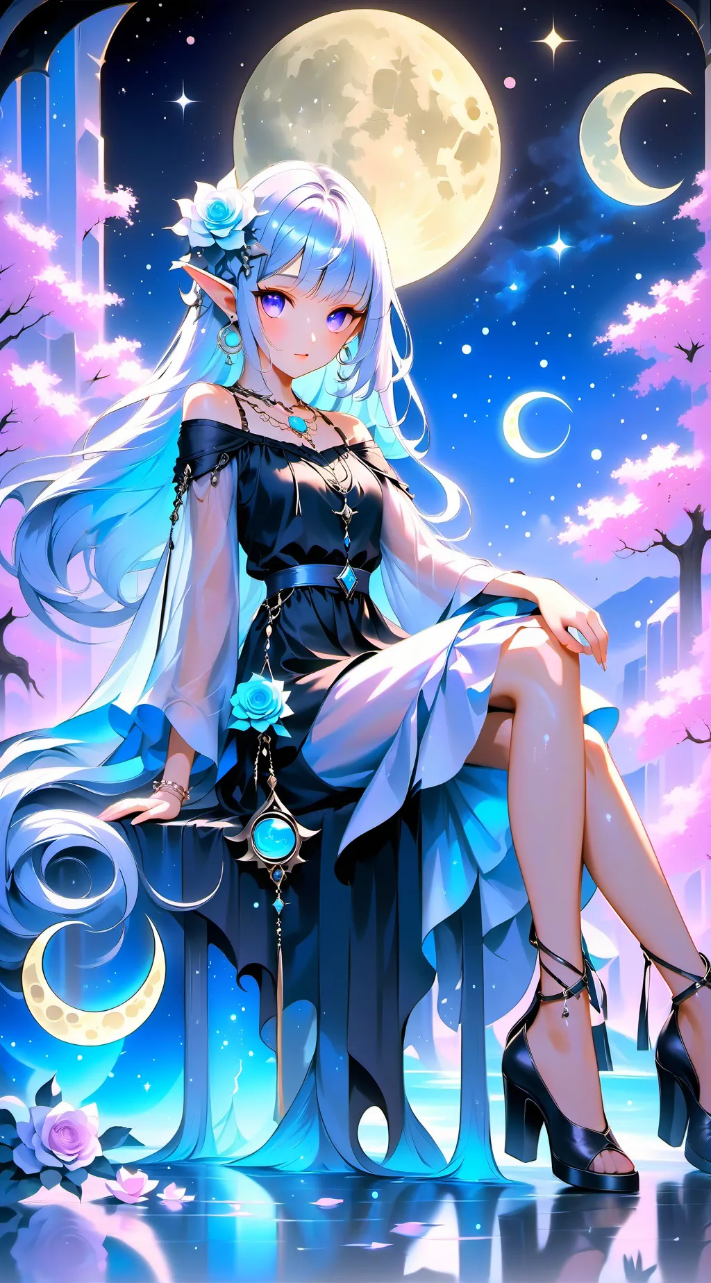 ai character: Tsuki no Hoshi background