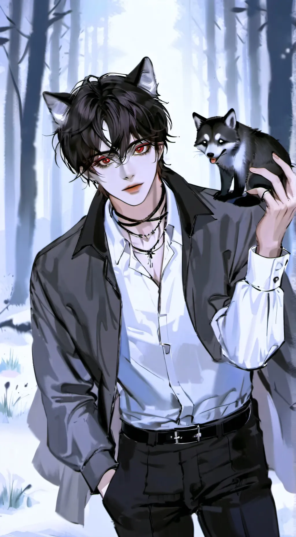 ai character: 🐺Mike🐺 background