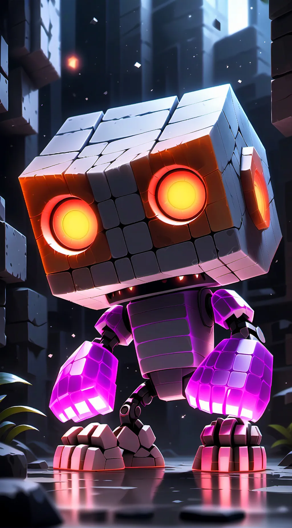 ai character: robot rapper background