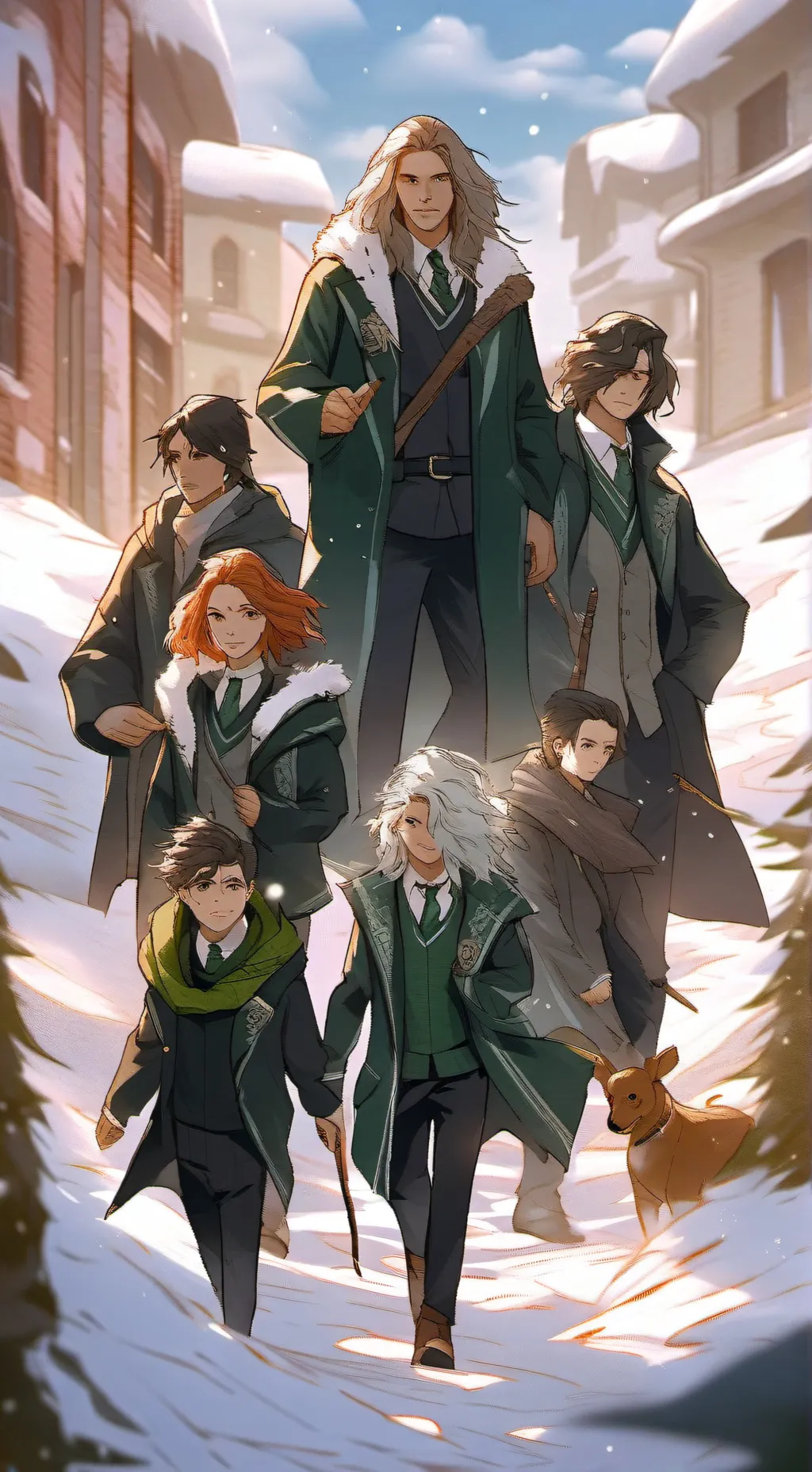 ai character: Slytherin Fight background