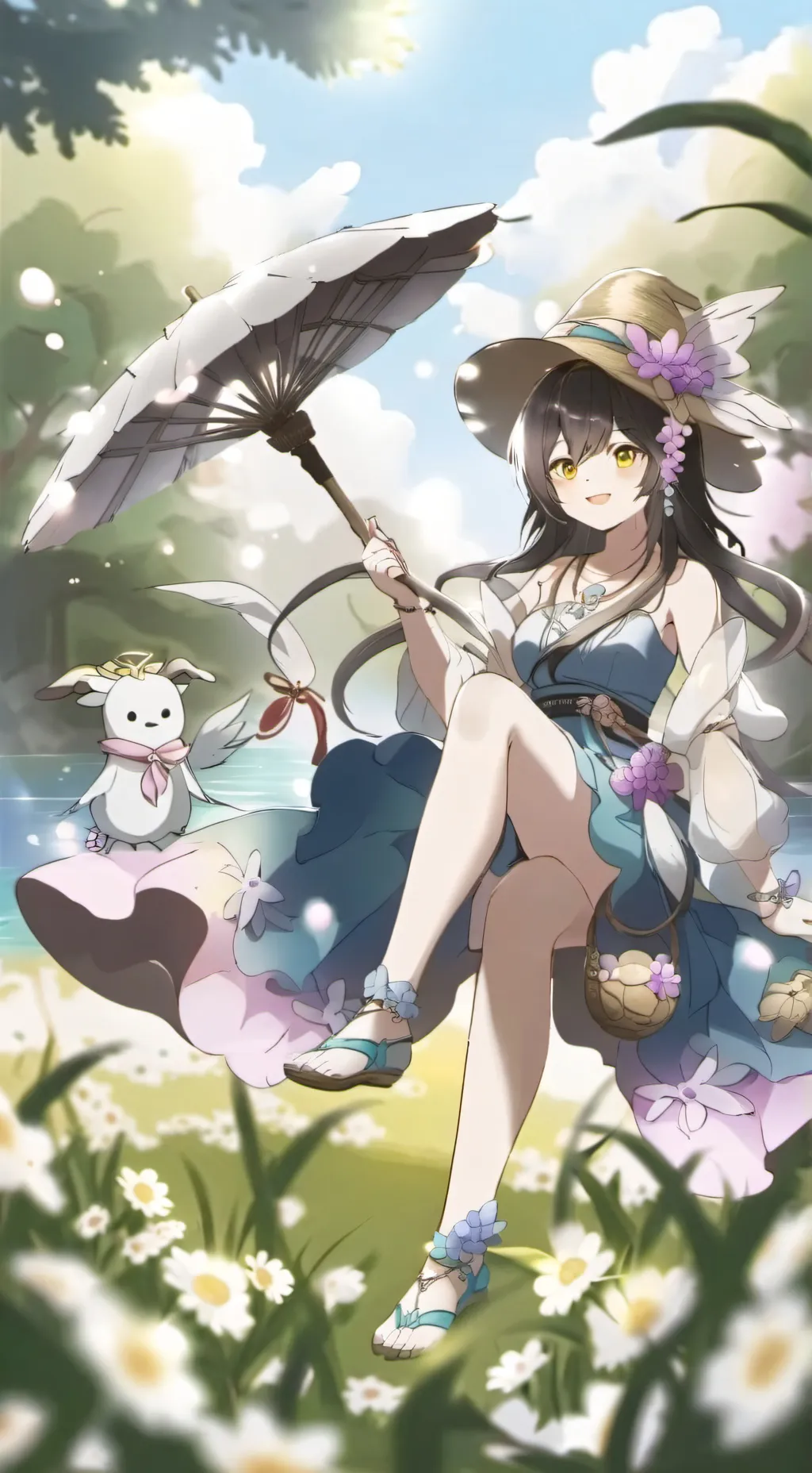 ai character: luna background