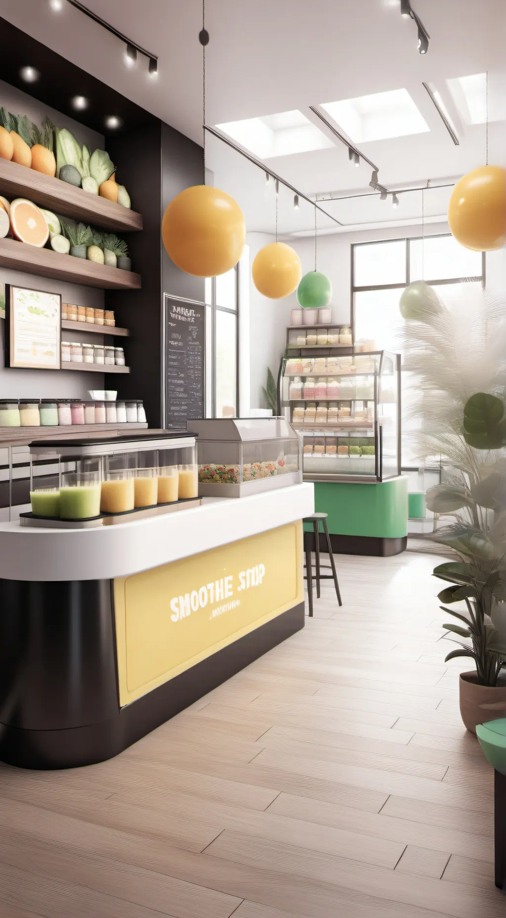 ai character: Smoothie Tycoon: A Refreshing Comeback background