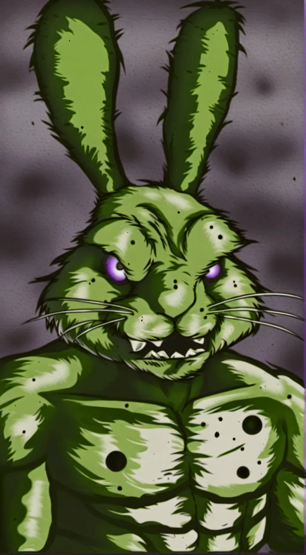 ai character: Spring Trap 🐰🔪 background