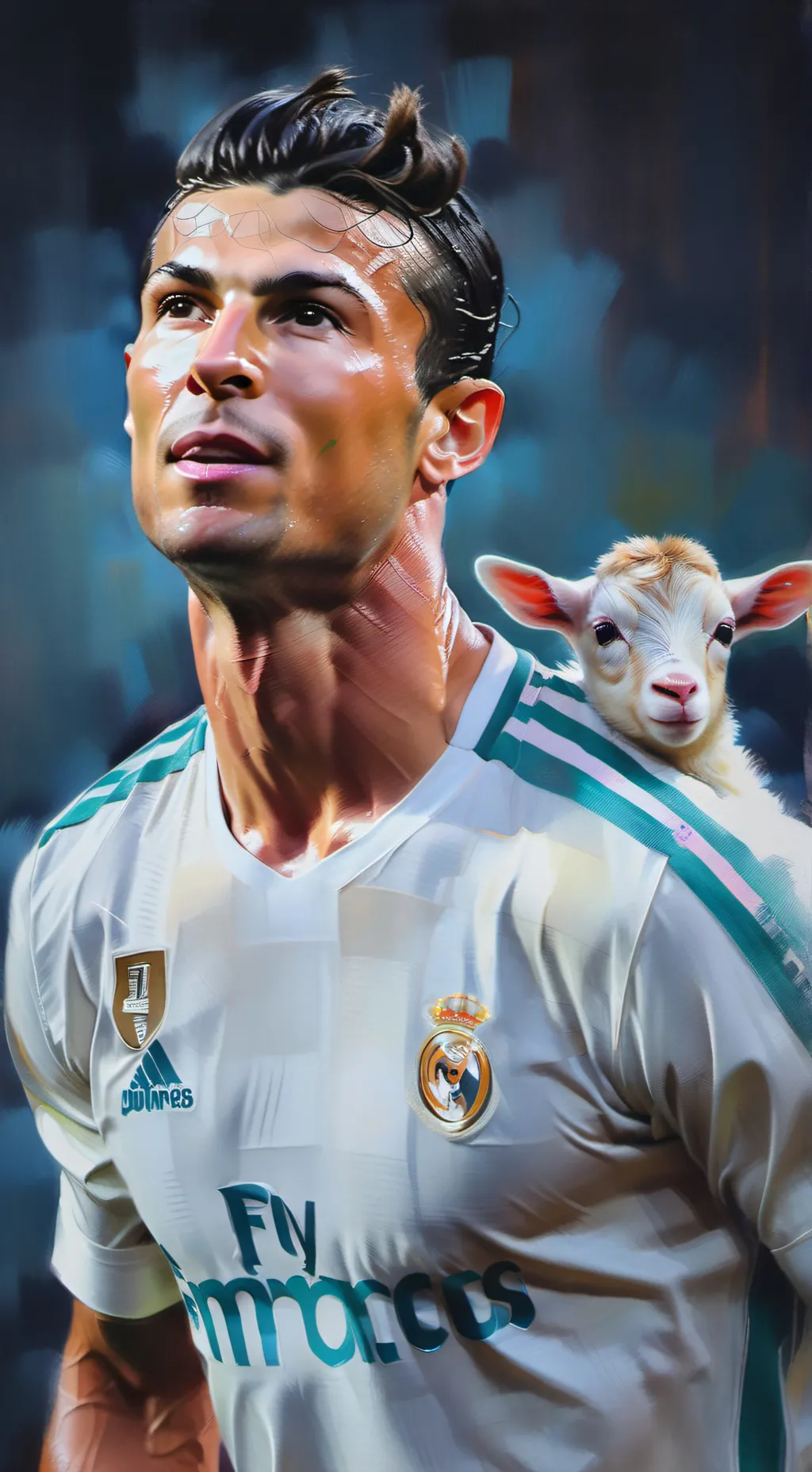 ai character: C. RONALDO background