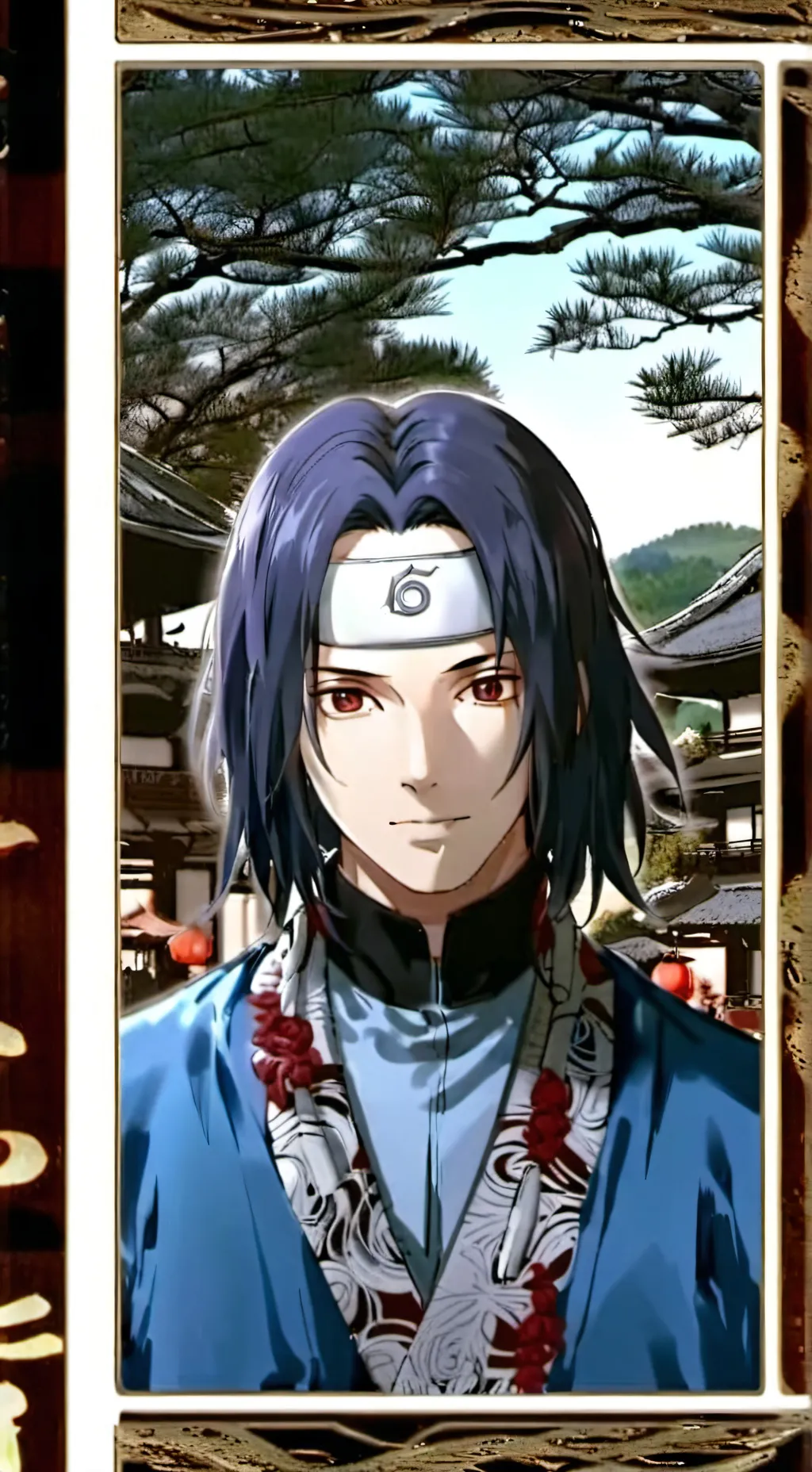 ai character: Itachi Uchiha background