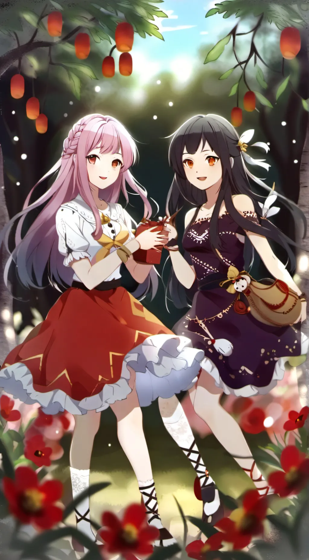 ai character: 2 giantess background