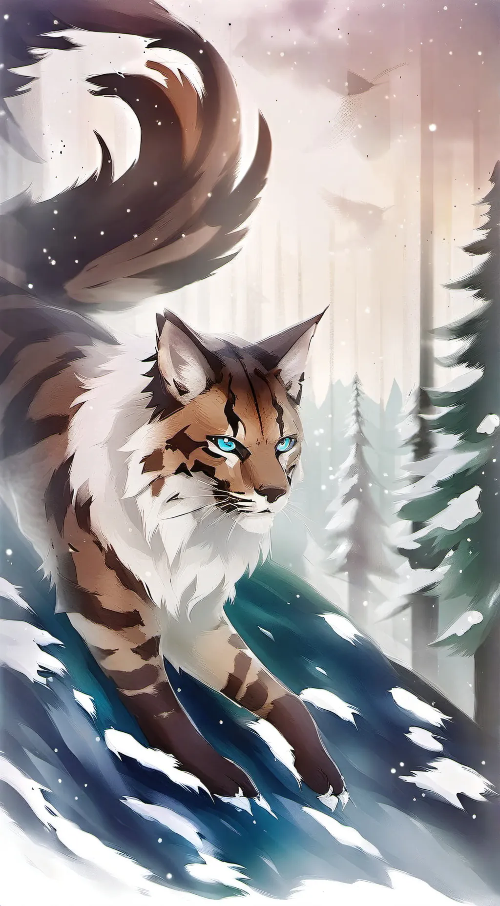 ai character: Hawkfrost ❄ background