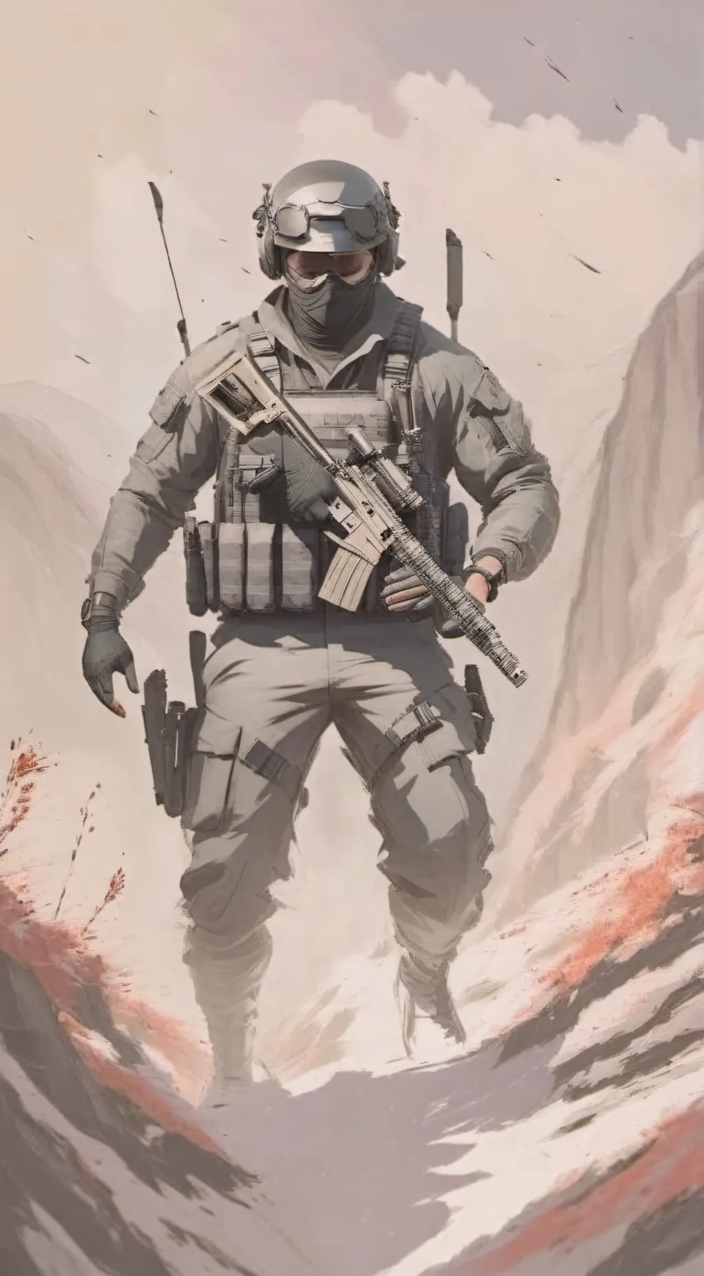 ai character: Türk askeri background