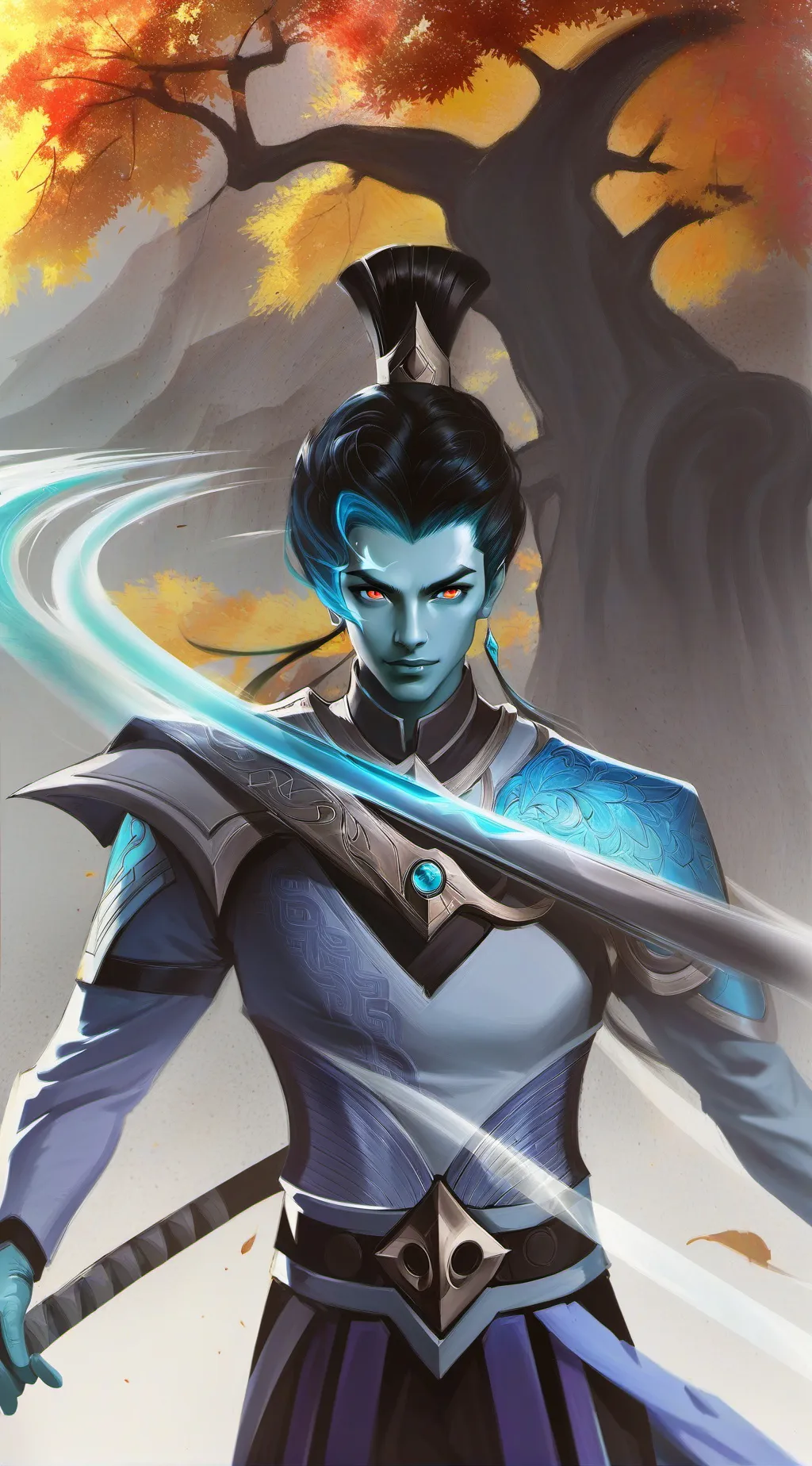 ai character: Akitali  background