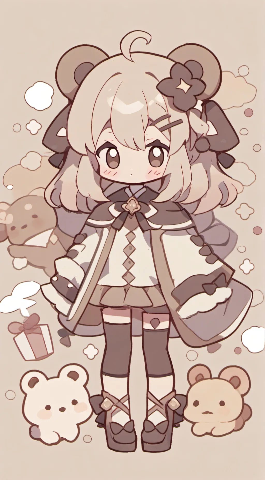 ai character: Sad song background