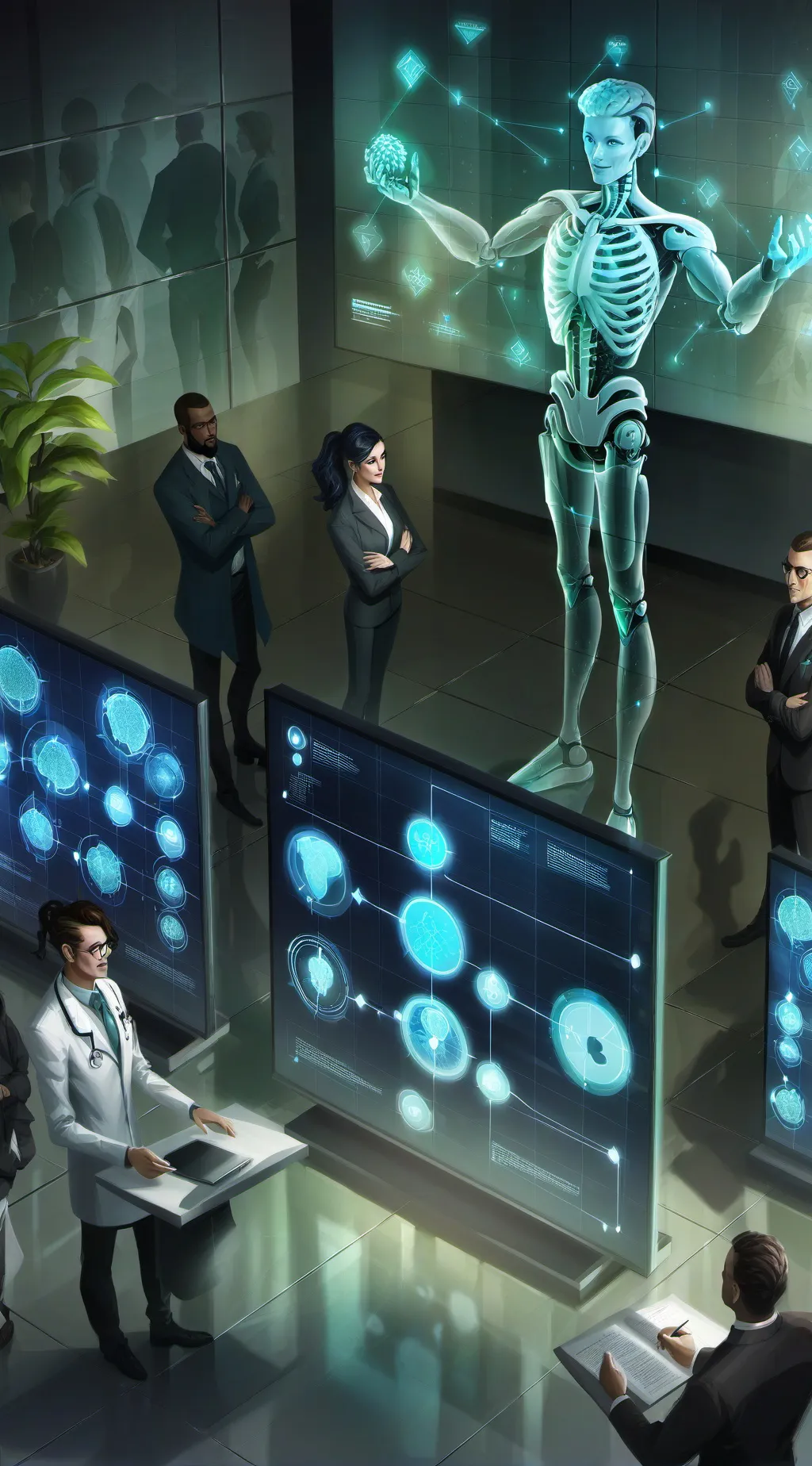 ai character: Walmart Innovator: Diagnostic Dreams background