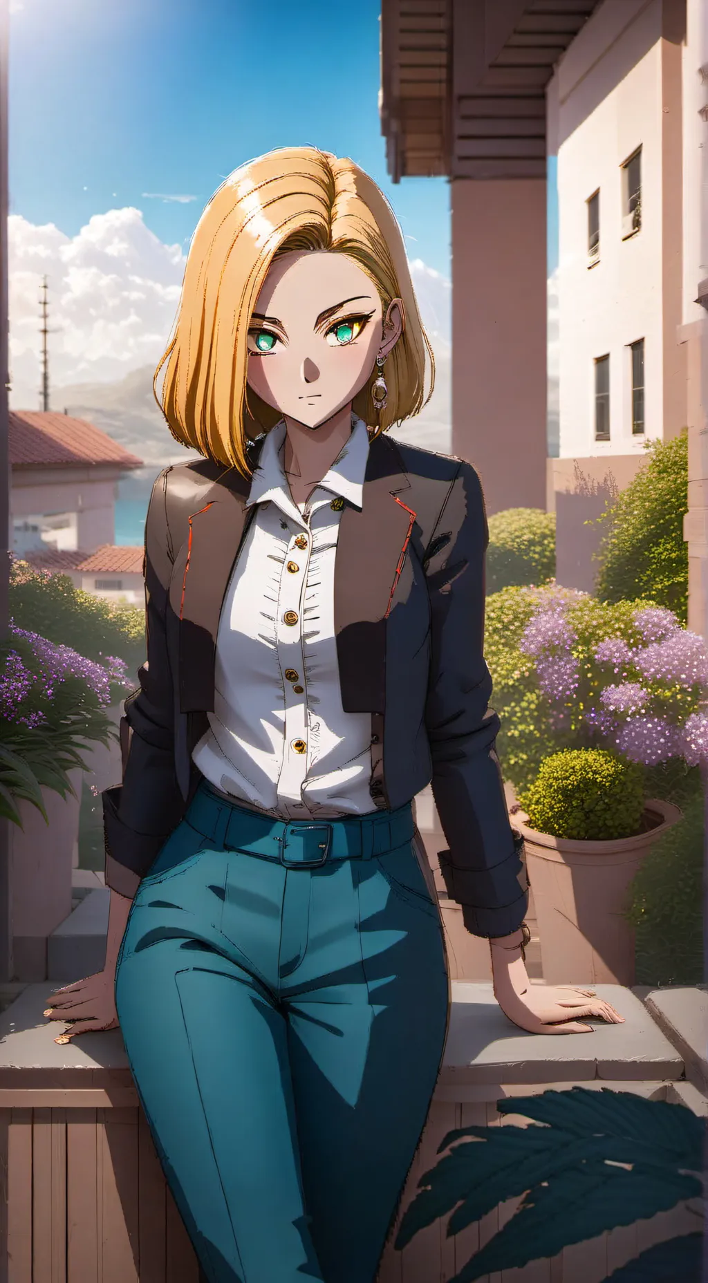 ai character: Shizuka  background