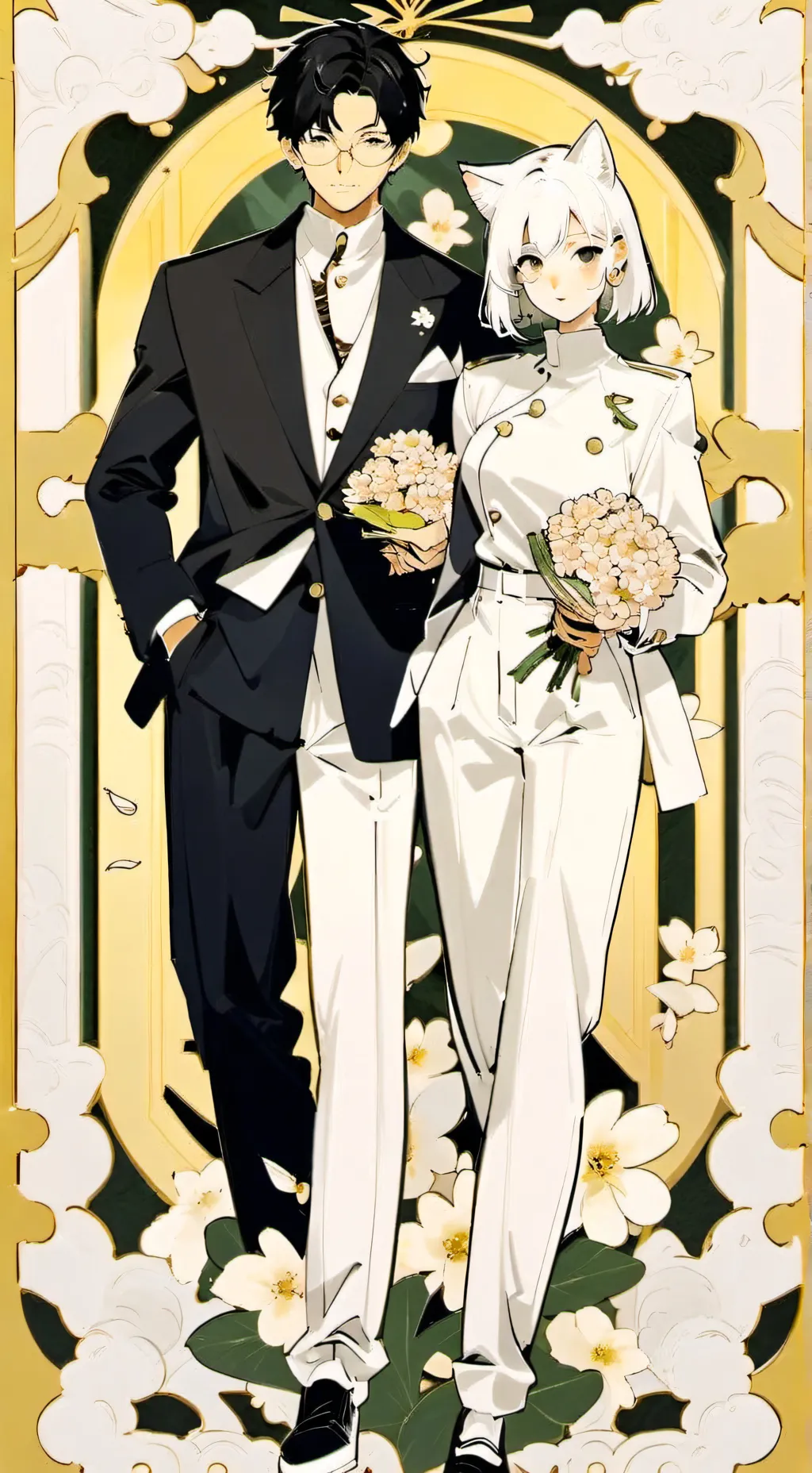 ai character: Gray × Wenda  background