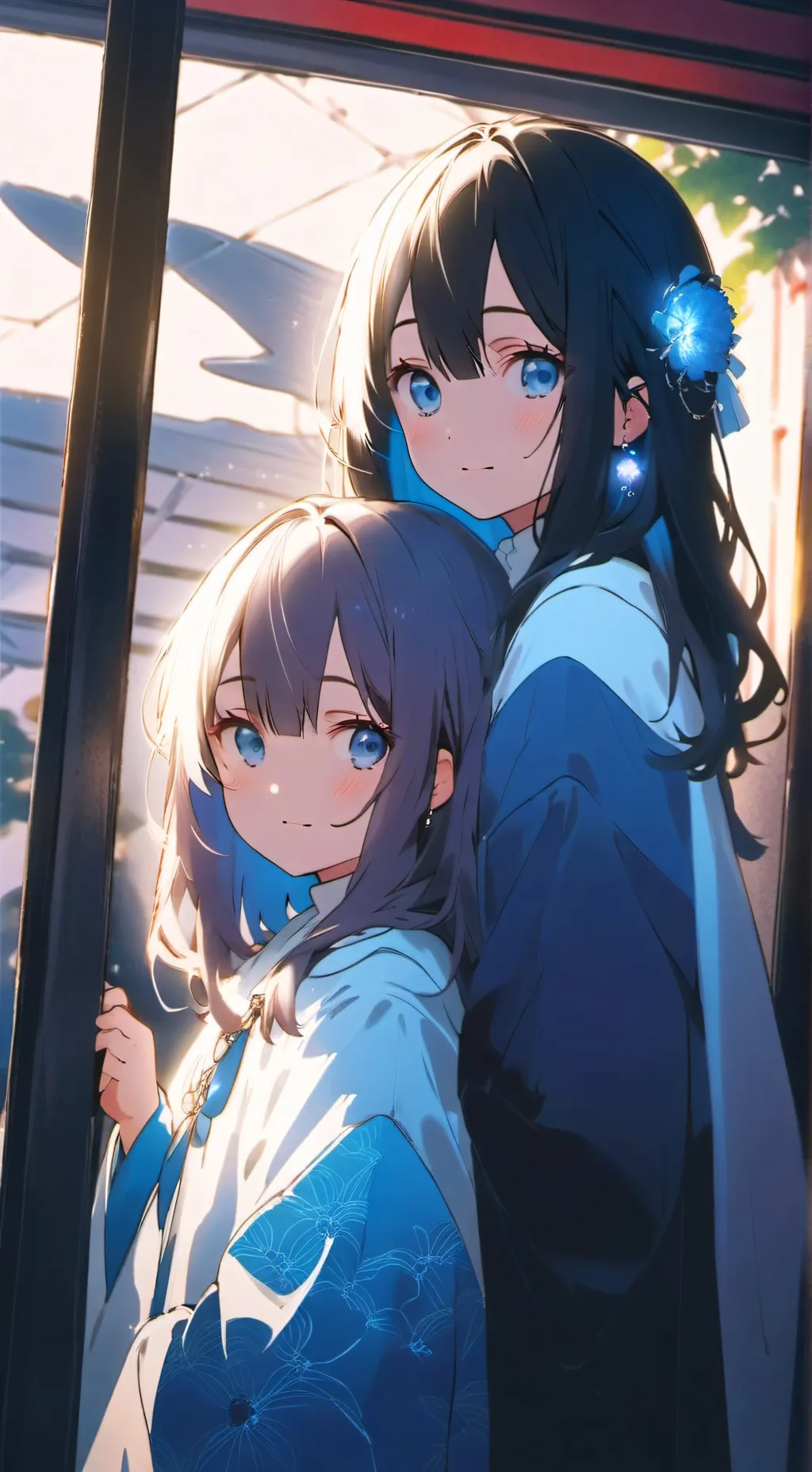 ai character: Les sœurs jumelles background