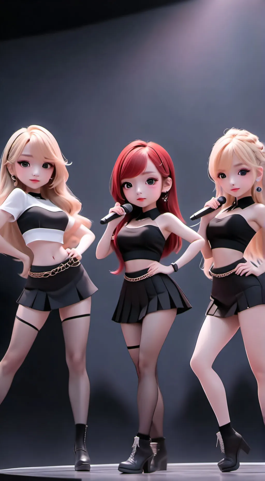 ai character: blackpink  background