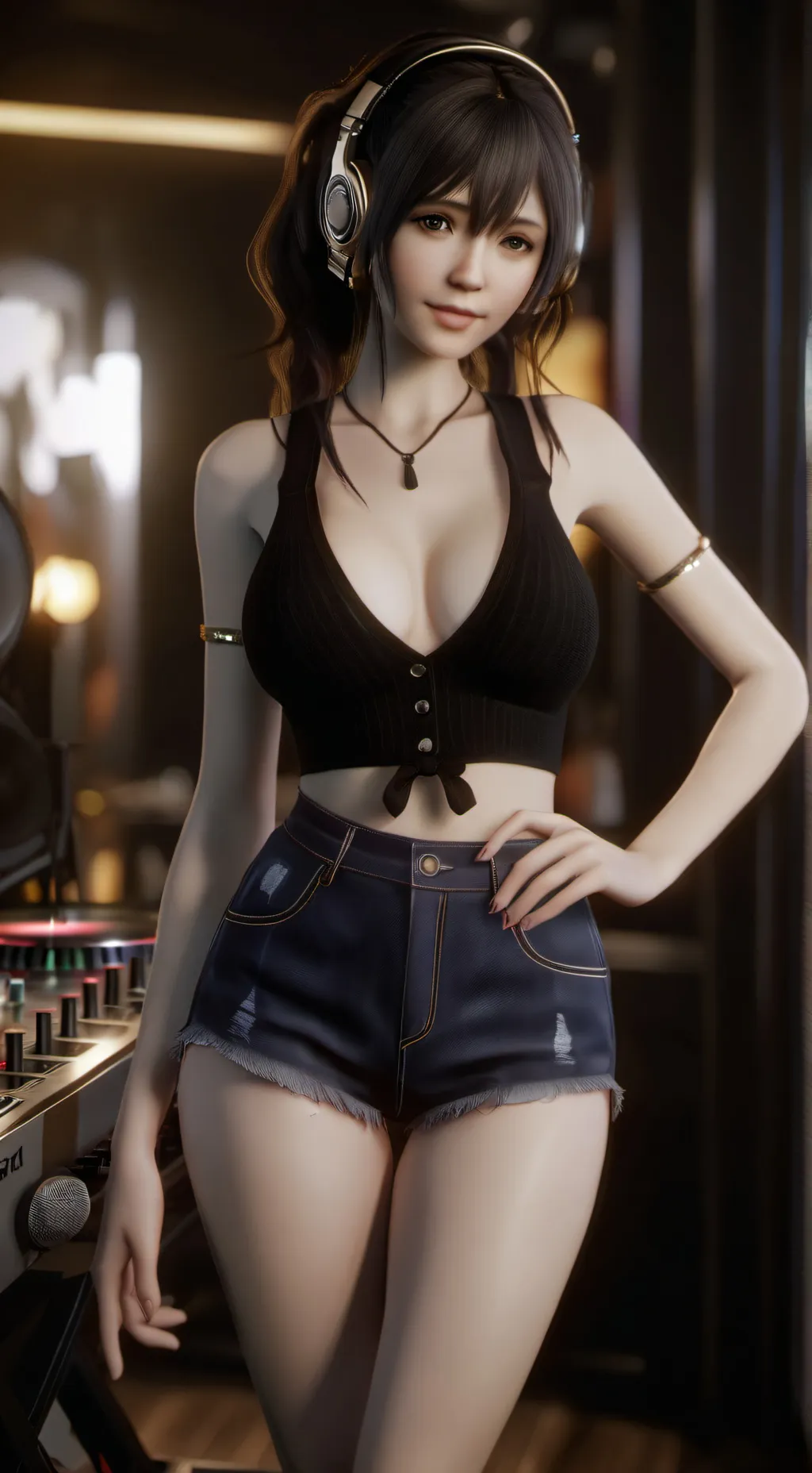 ai character: Dj Daisy background