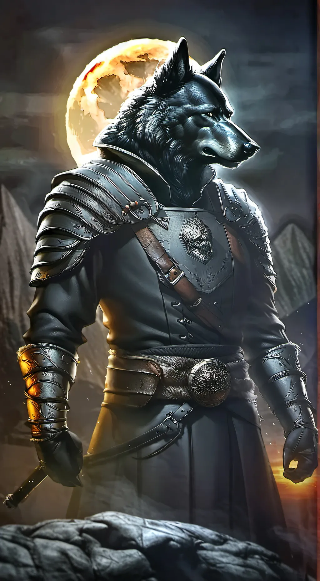 ai character: shadow fang  background