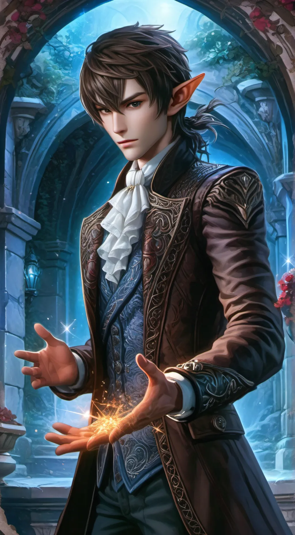 ai character: Smoky background