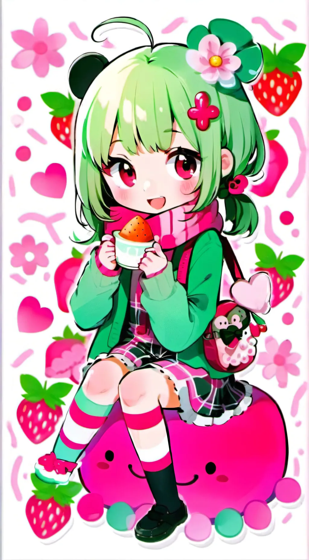 ai character: 💚Sprout❤ background