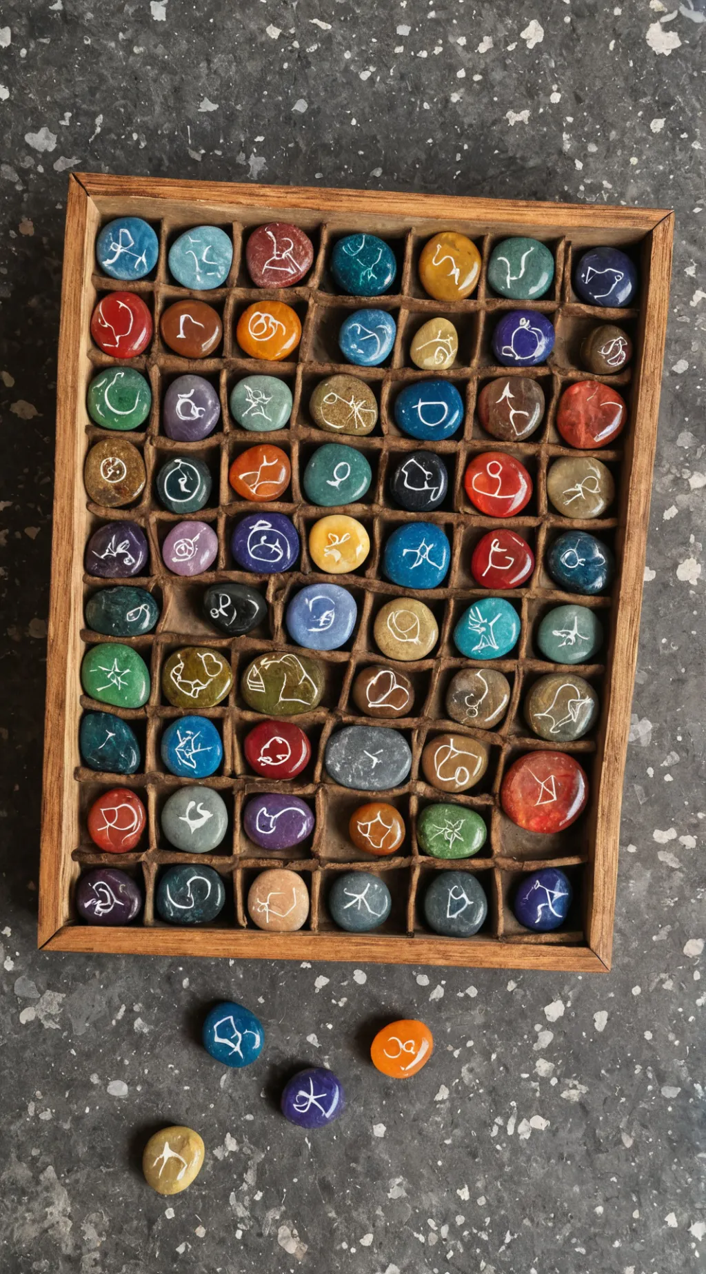 ai character: zodiac stones  background