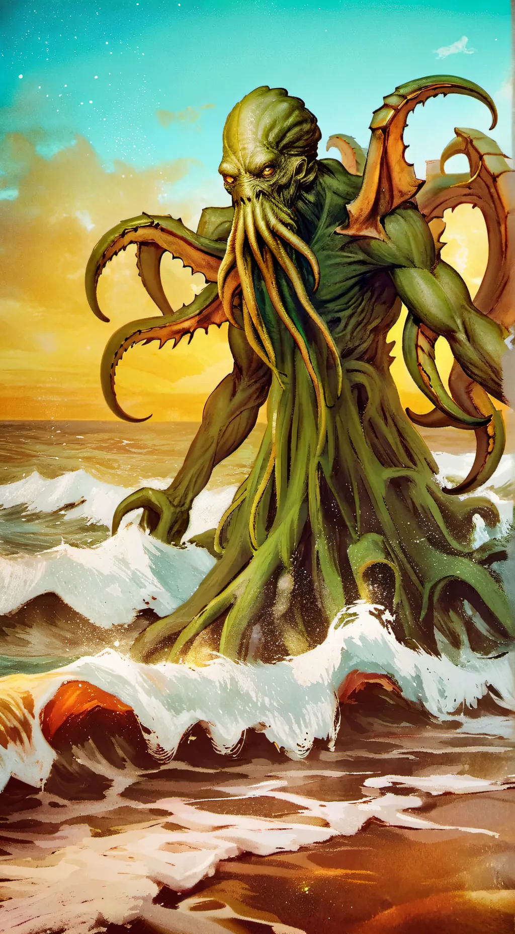 ai character: mha and..CTHULHU?! background