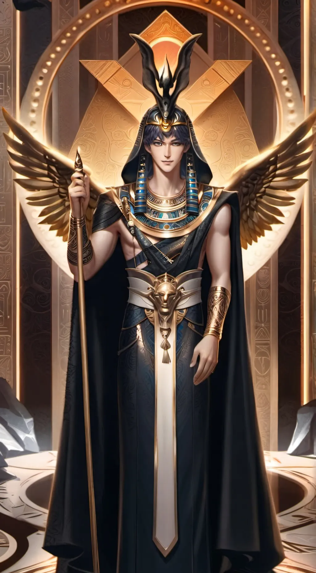 ai character: Ades  background