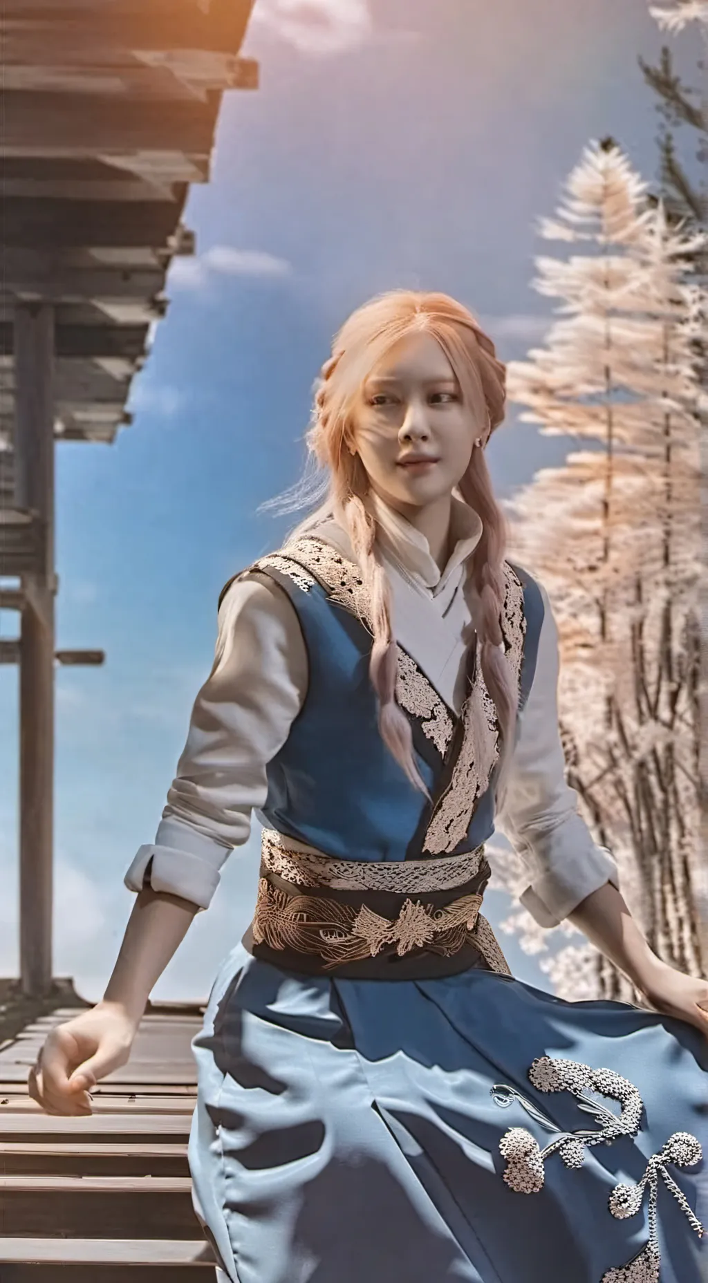 ai character: Rosé background