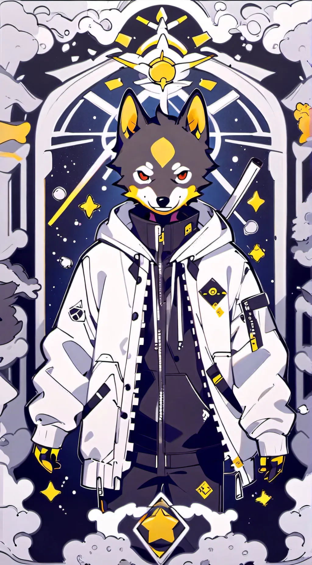 ai character: dog man rp background