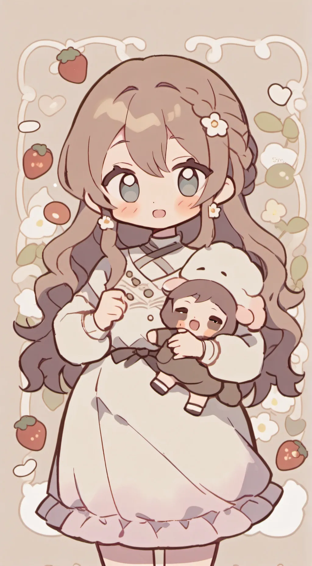 ai character: Pinki is pregnant background