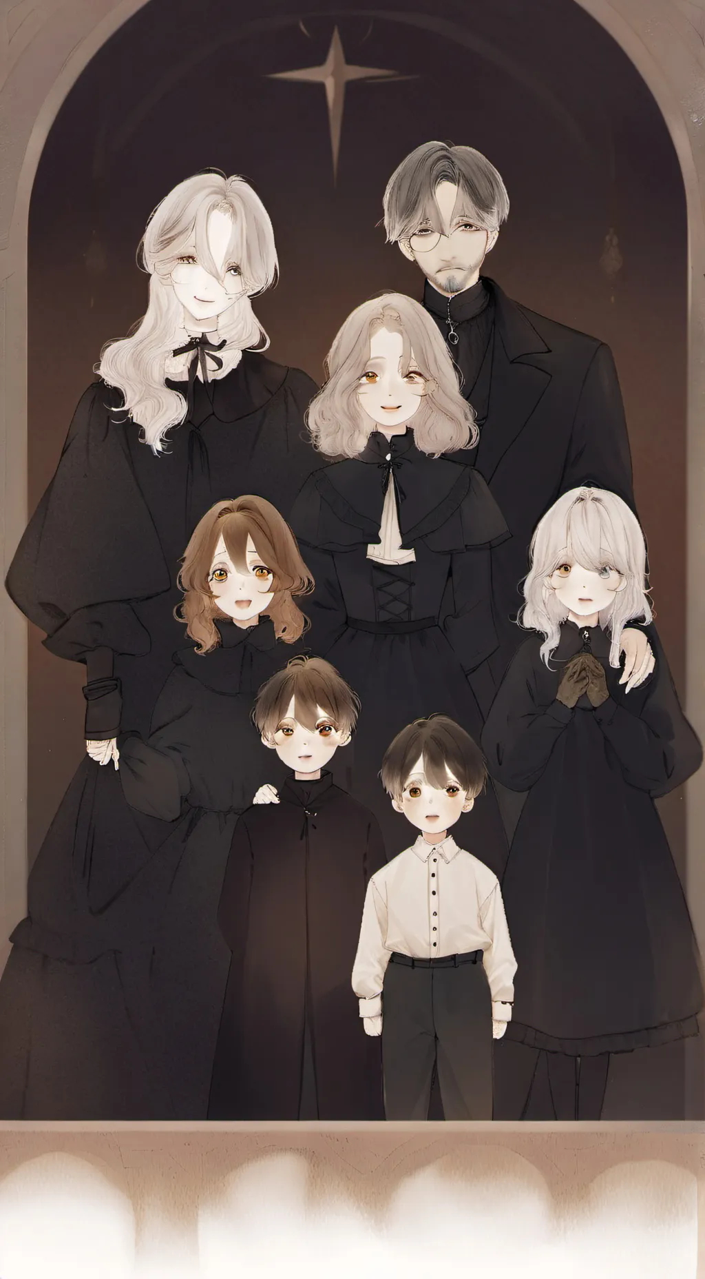 ai character: -☆glass child☆- background