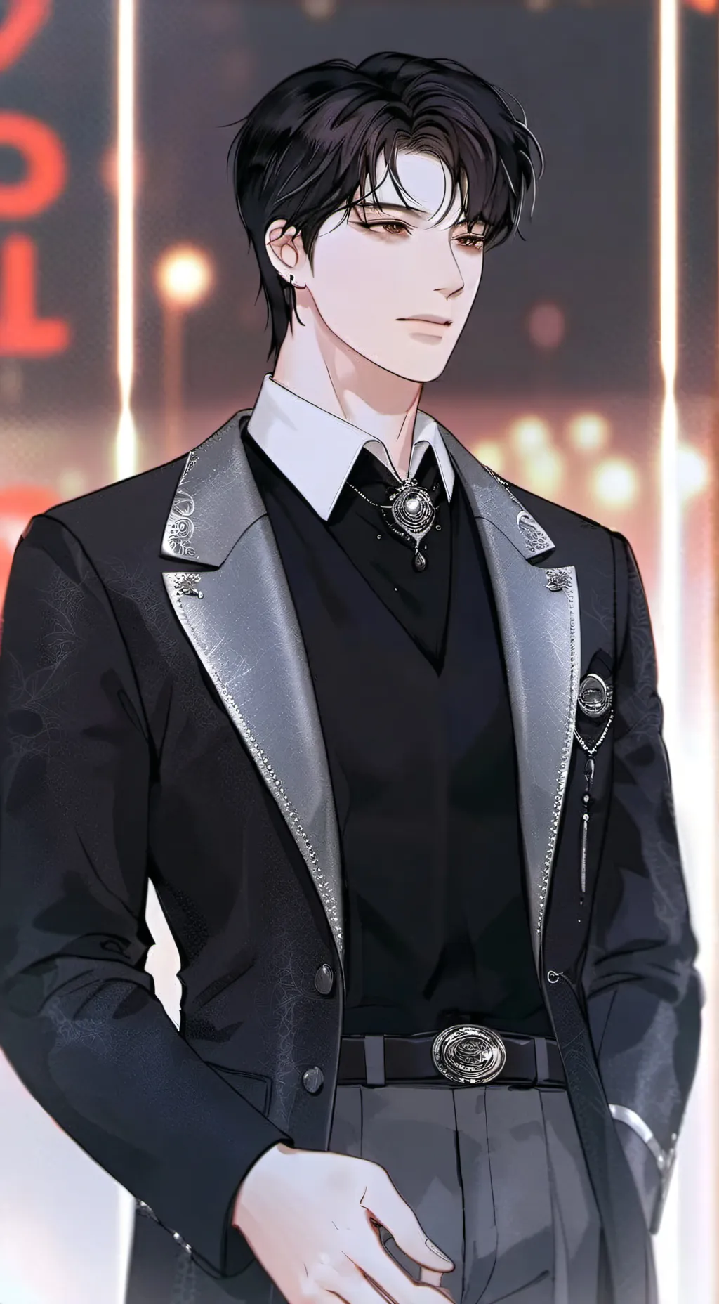 ai character: 🕸💮  Adán 📜🩸 background