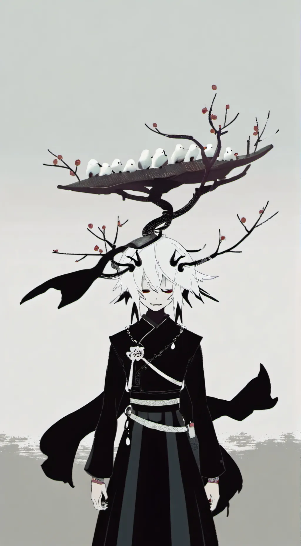 ai character: D.J. and Mr. Demi background