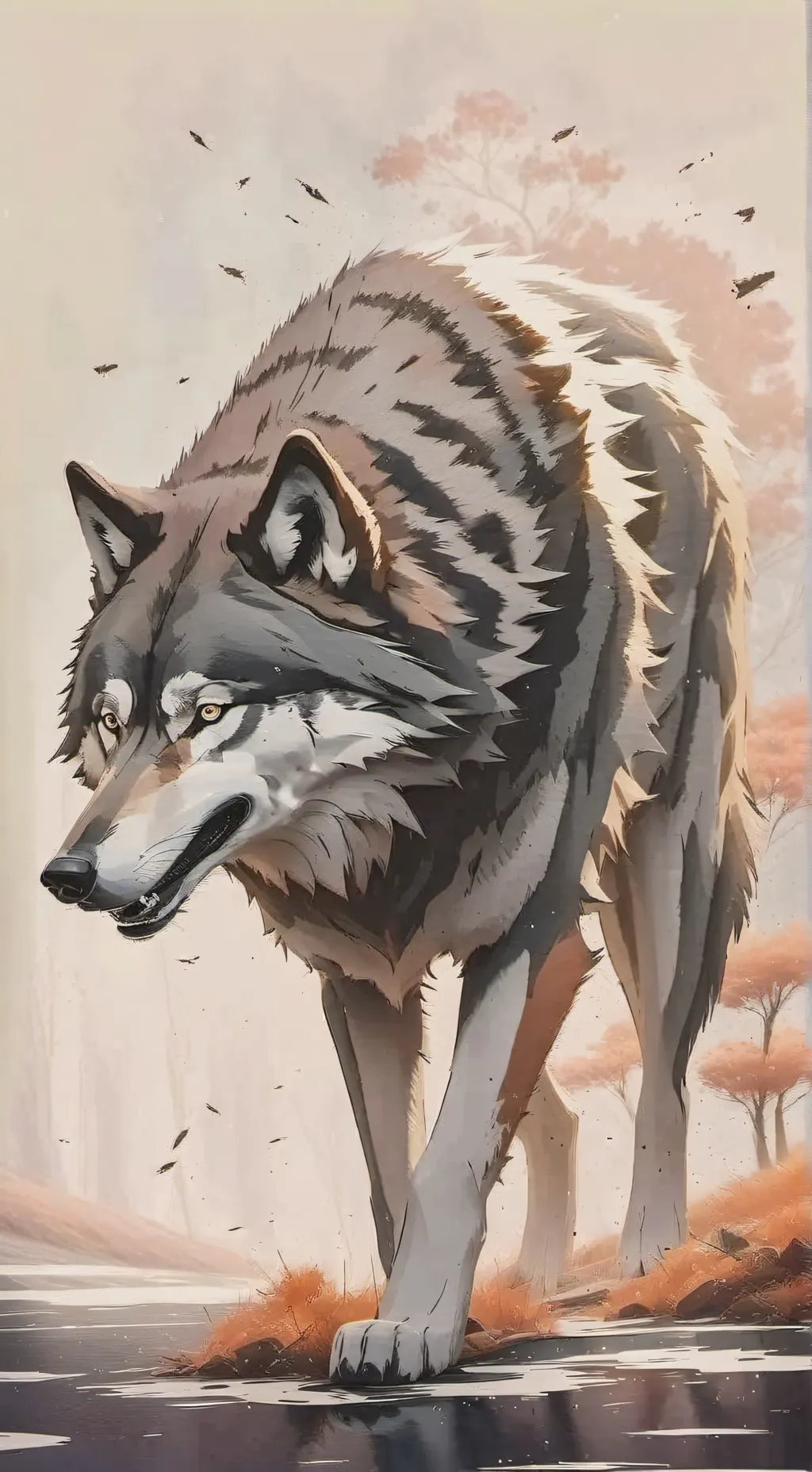 ai character: the wolf background