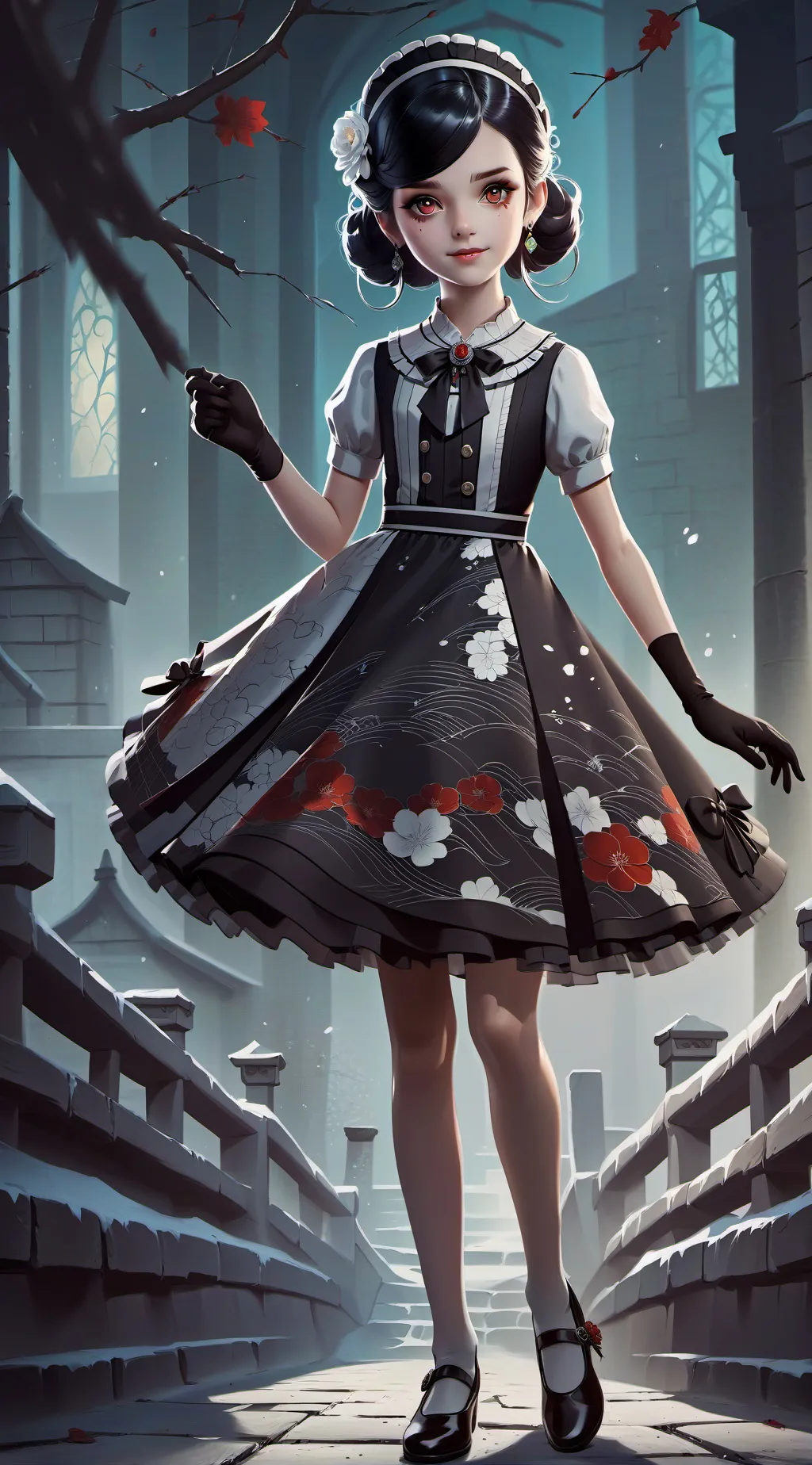 ai character: Moon background