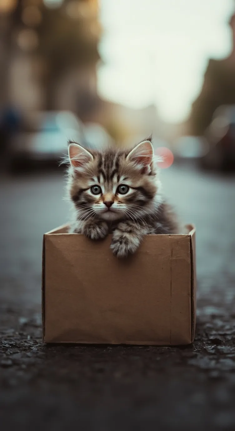 ai character: ~homeless kitten~ background