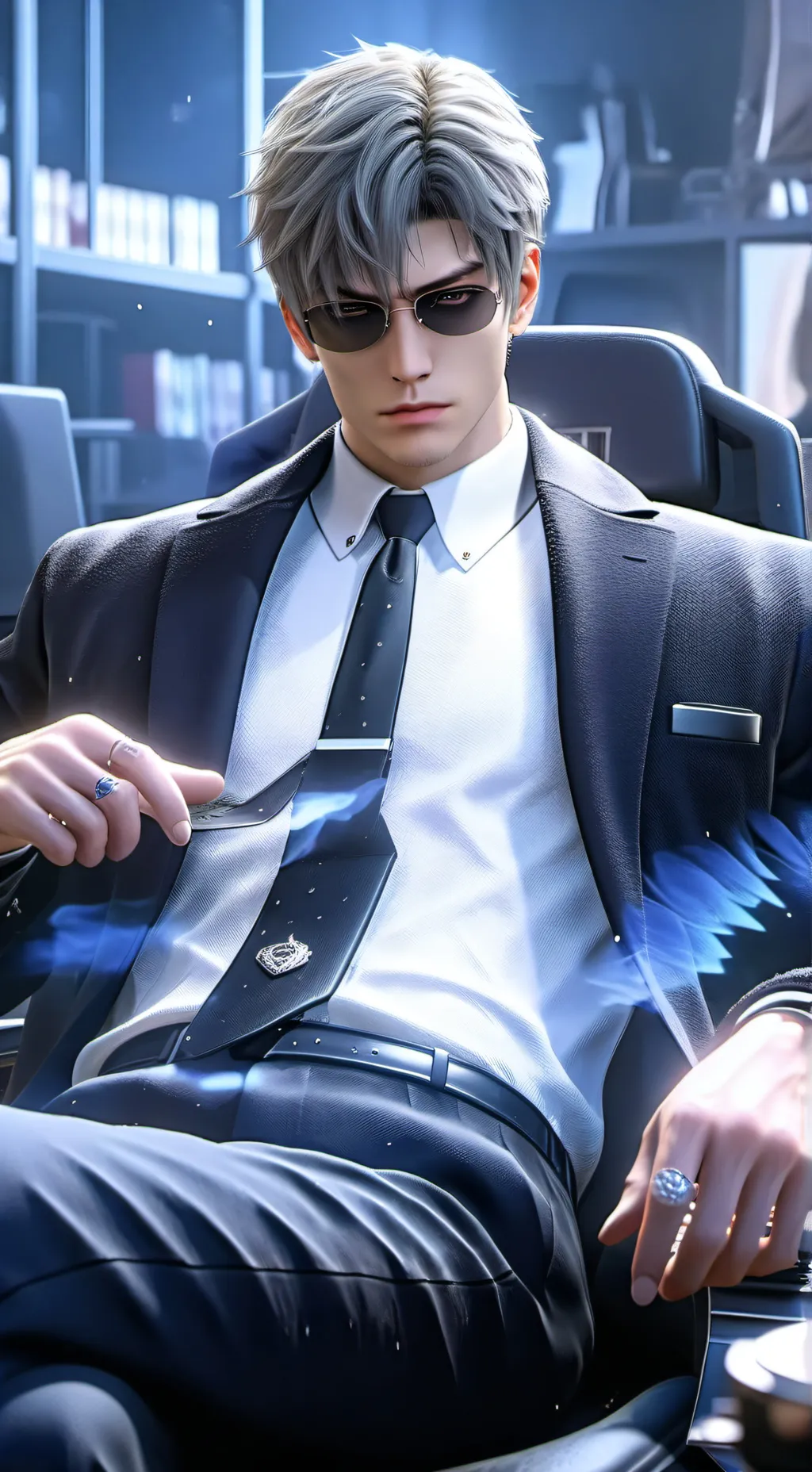 ai character: ○●Lucifer☆♤ background