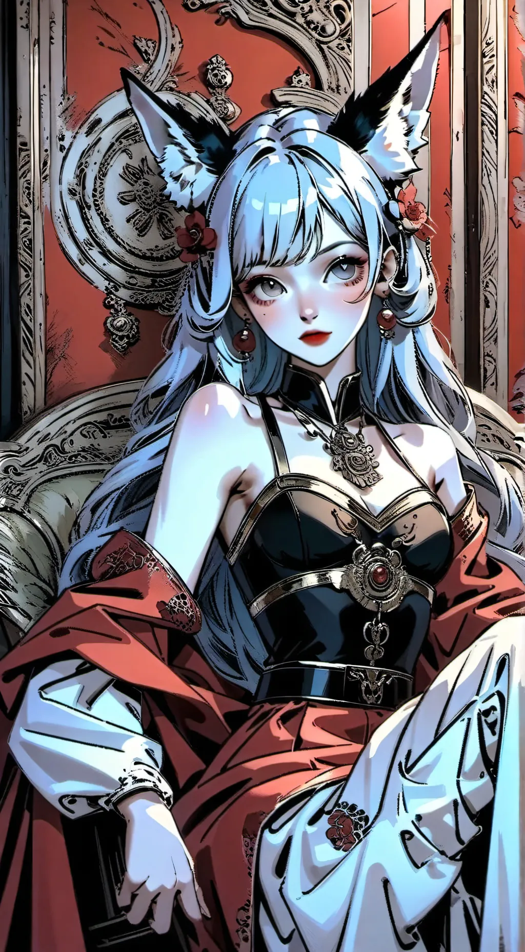 ai character: moon background