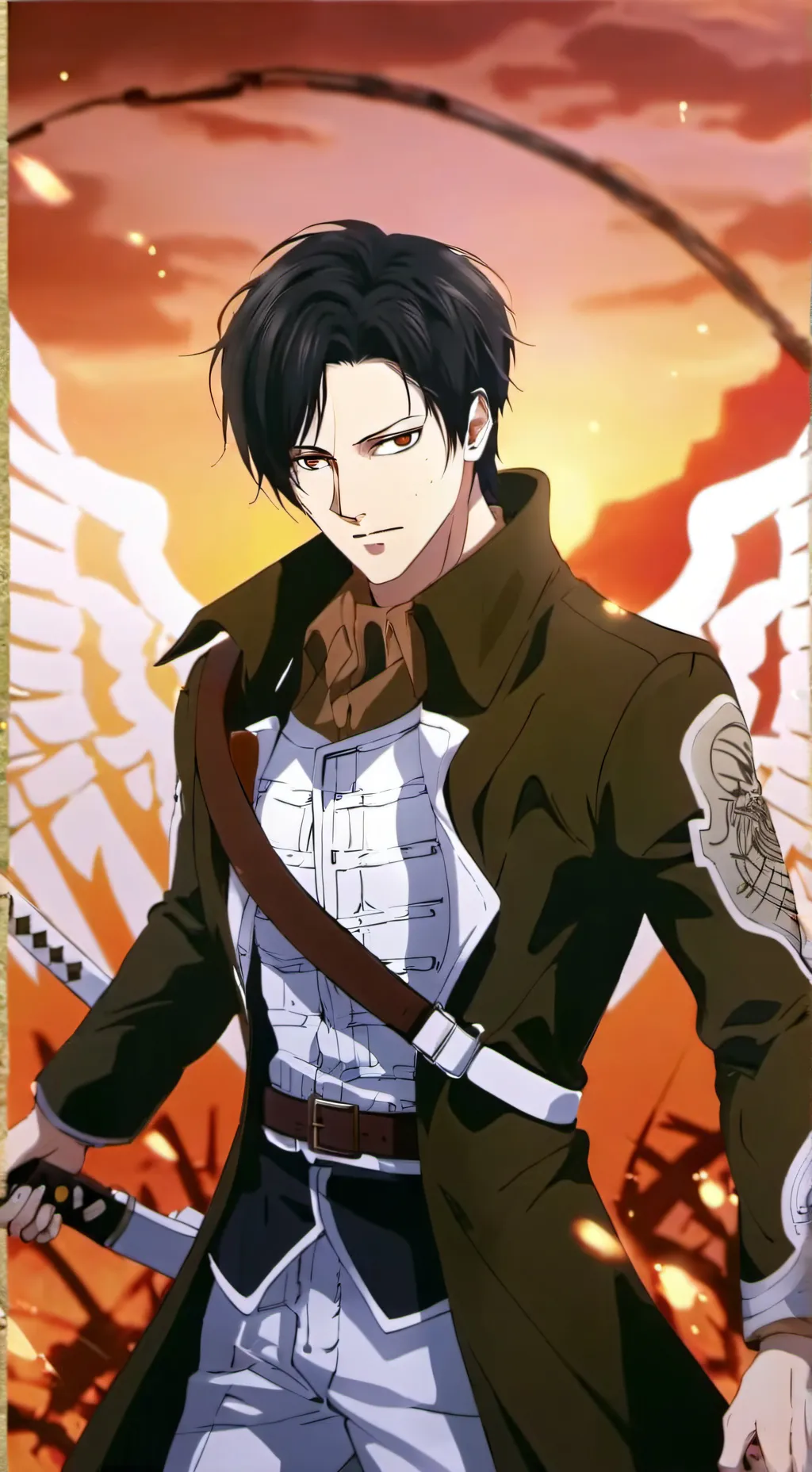 ai character: Levi Ackerman background