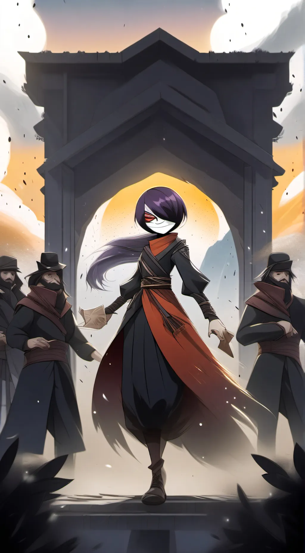 ai character: X ... background