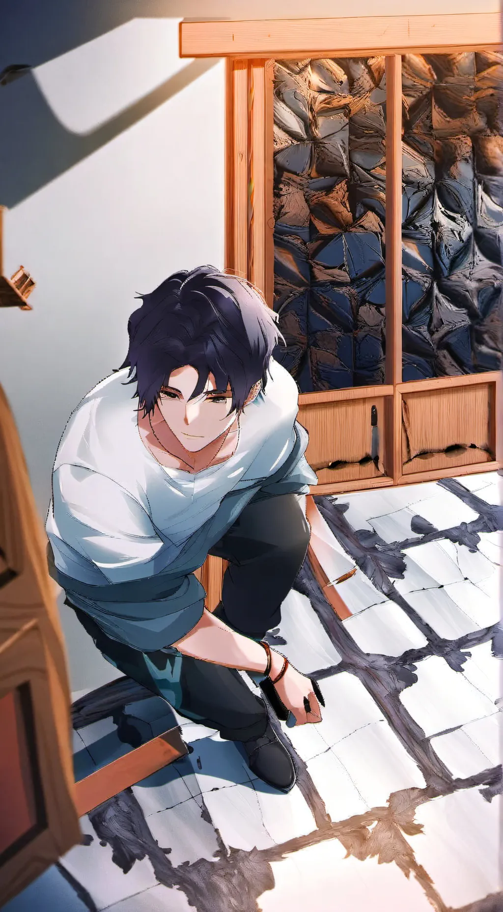 ai character: Daniel  background