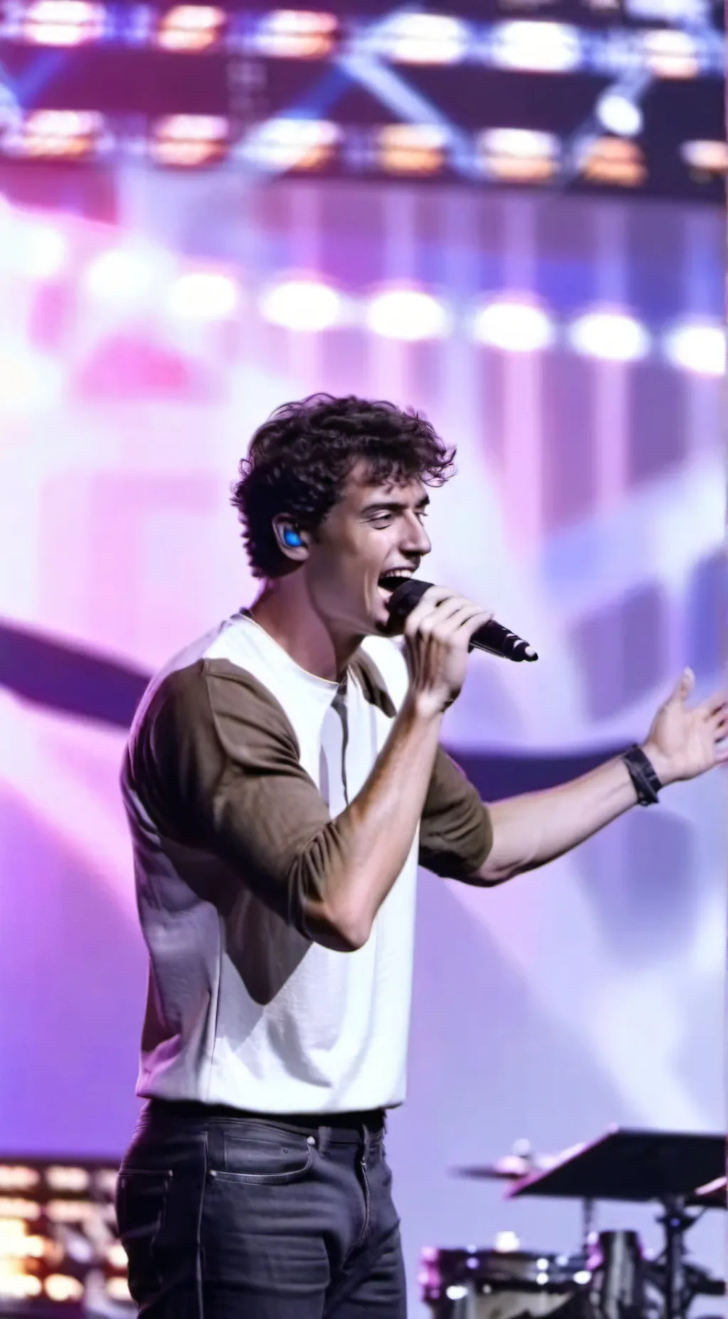 ai character: Benson Boone  background