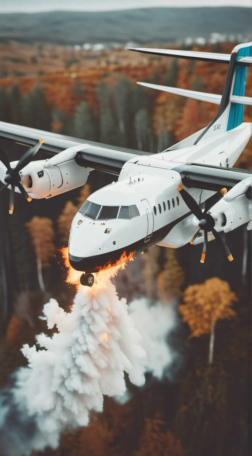 ai character: plane crash background