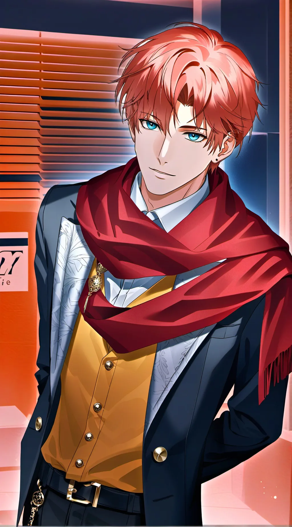 ai character: Sexy Ice Prince background