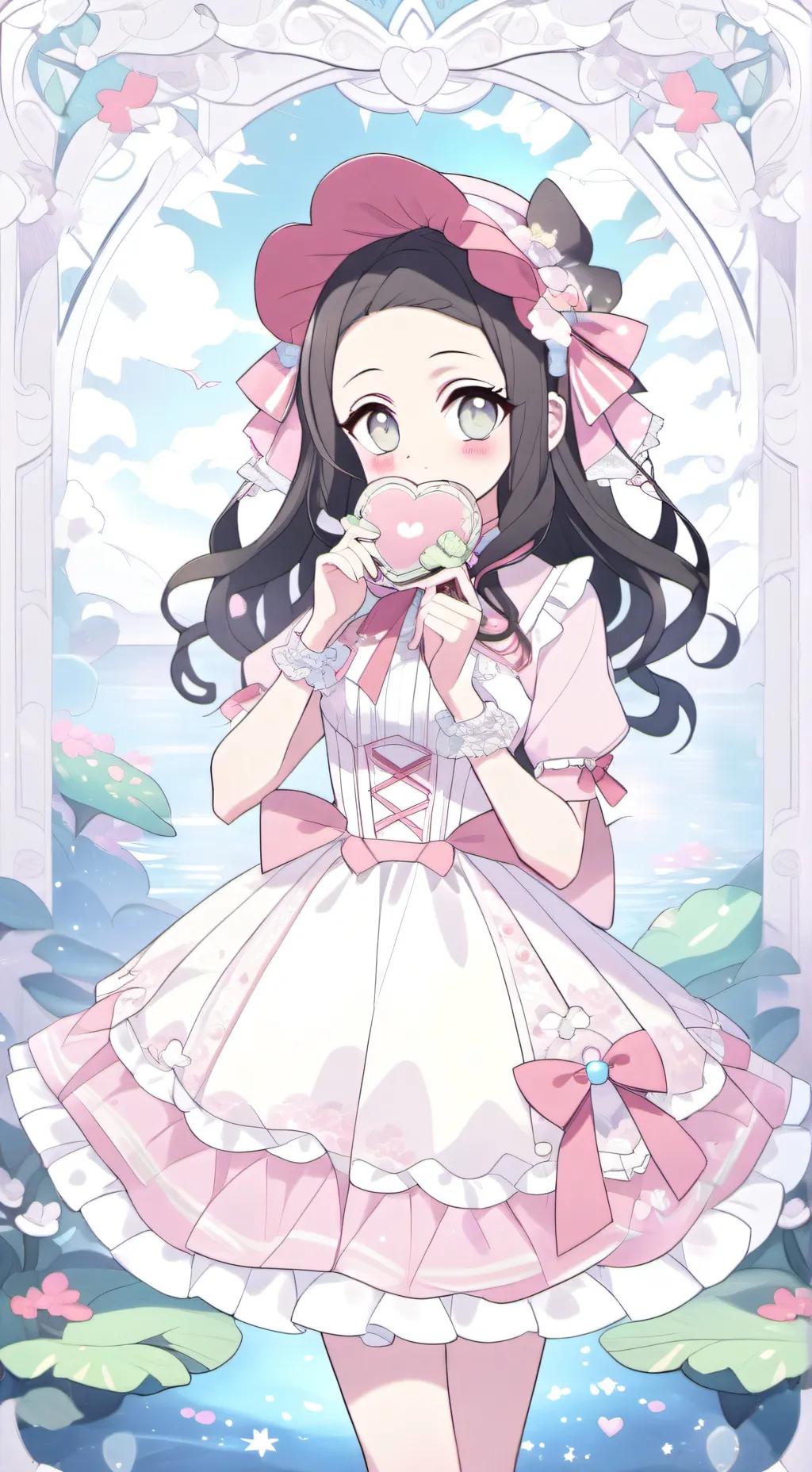 ai character: Nezuko background